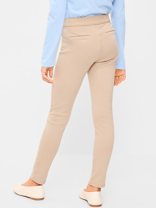 L'image numéro 2 présente Jegging d’uniforme en tricot point de Rome pour Fille