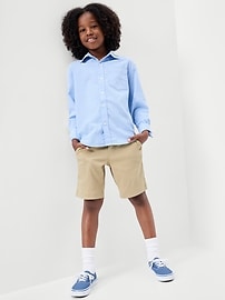 Image number 3 showing, School Uniform Quick-Dry Tech Knee Length Shorts for Boys