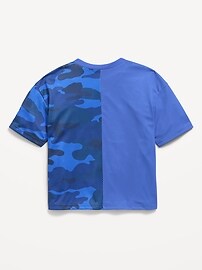 Image number 3 showing, Oversized Mesh Graphic T-Shirt for Boys