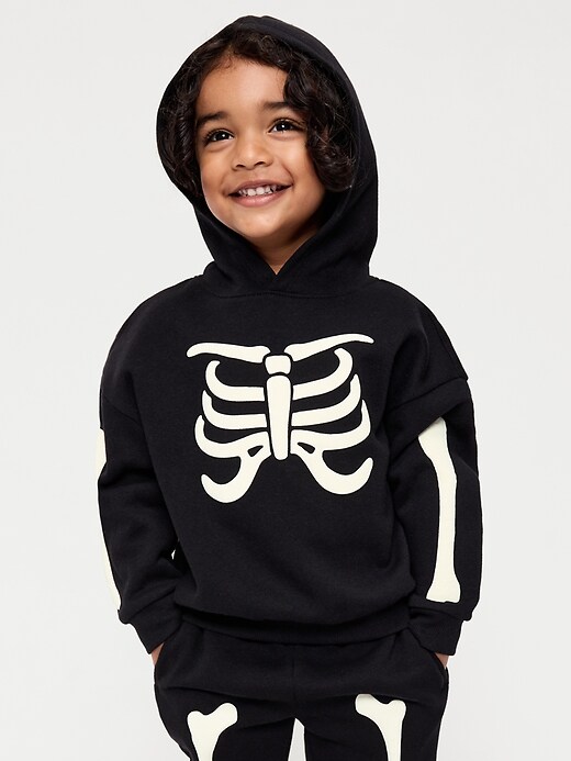 Image number 1 showing, Oversized Unisex Graphic Pullover Hoodie for Toddler