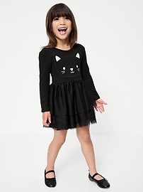 Image number 1 showing, Long-Sleeve Halloween Tutu Dress for Toddler Girls