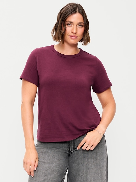 L'image numéro 3 présente T-shirt passe-partout ras du cou