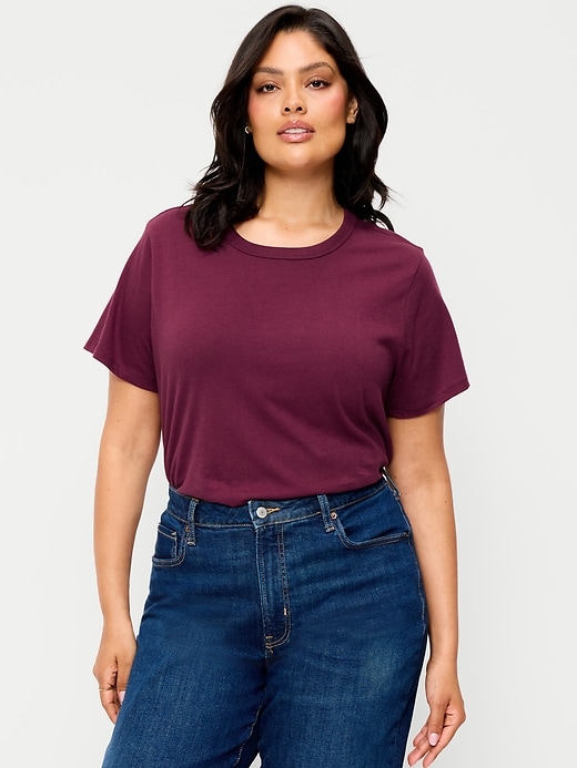L'image numéro 5 présente T-shirt passe-partout ras du cou