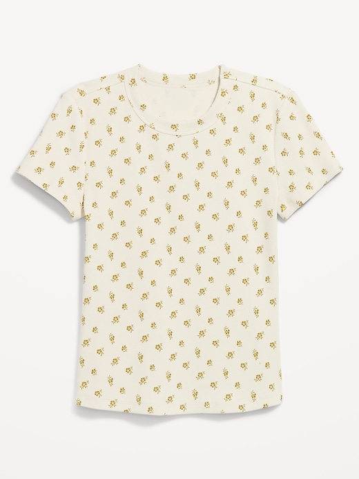 L'image numéro 5 présente T-shirt court moulant