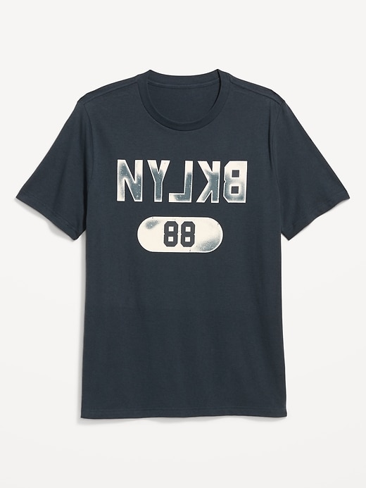 Image number 2 showing, Soft-Washed Crew-Neck Graphic T-Shirt