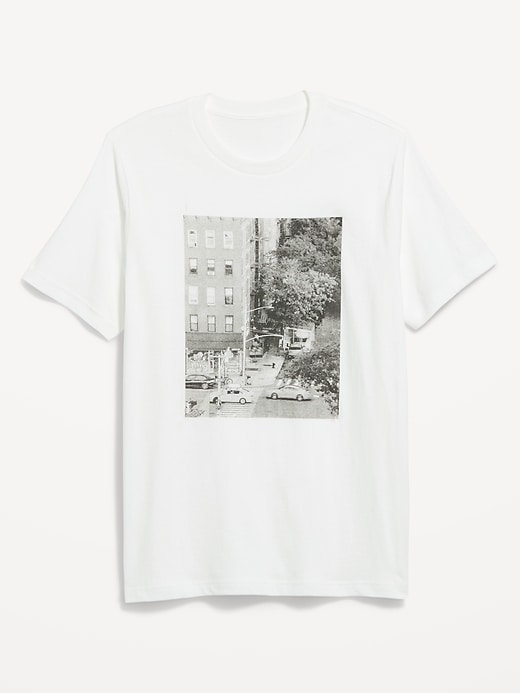 Image number 1 showing, Soft-Washed Crew-Neck Graphic T-Shirt