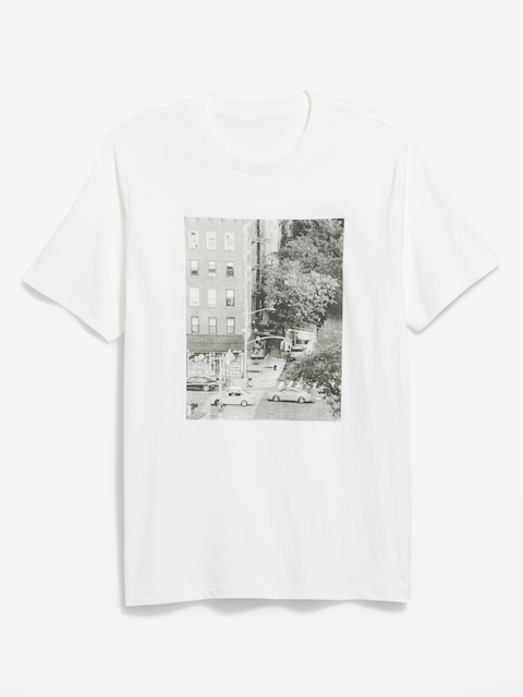 Soft-Washed Crew-Neck Graphic T-Shirt