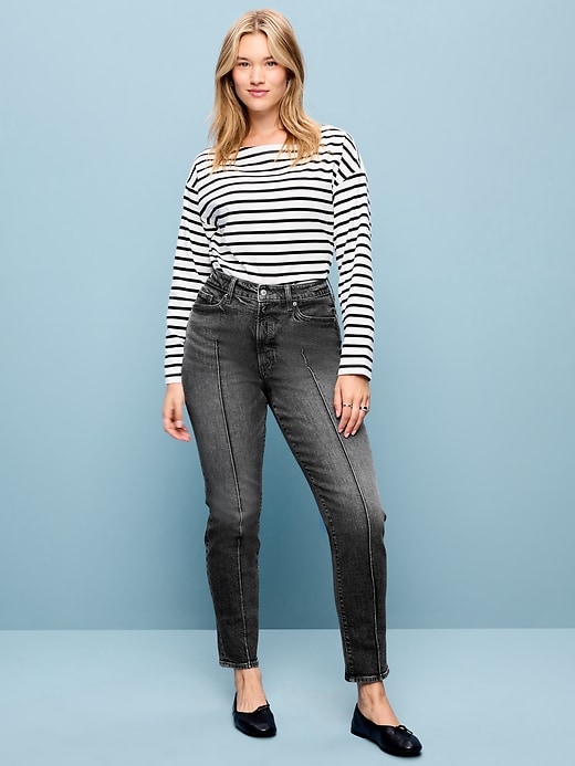 L'image numéro 6 présente Jean OG droit à taille haute longueur cheville