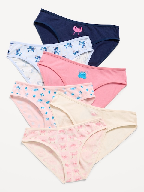 Disney© Stitch & Angel Bikini Underwear 6-Pack for Girls