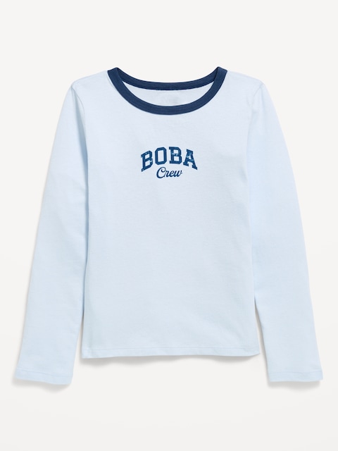 T-SHIRT À MANCHES LONGUES ET À IMPRIMÉ POUR FILLE
