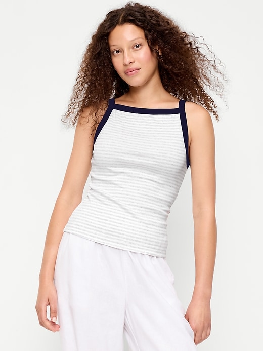 Image number 1 showing, Snug Apron-Neck Tank Top