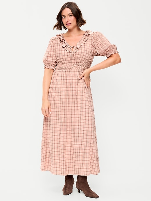 Image number 7 showing, Ruffle-Trim Boho Maxi Dress