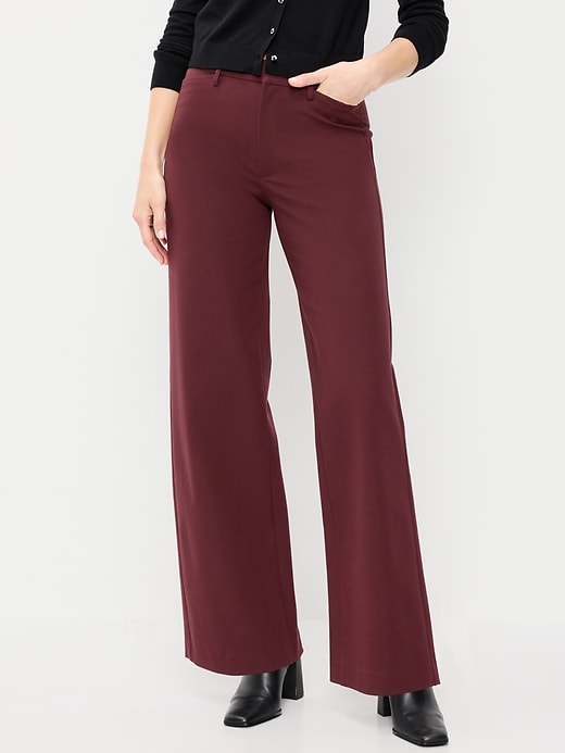 L'image numéro 2 présente Pantalon Pixie à jambe ultra-large à taille haute