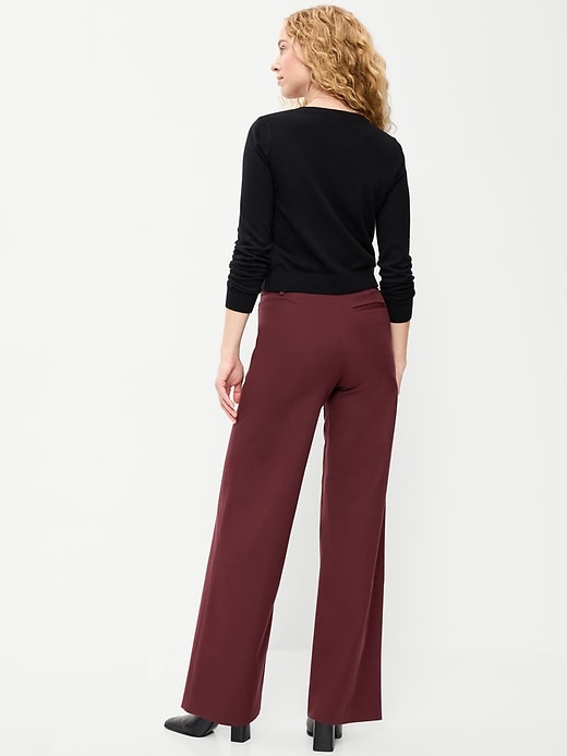 L'image numéro 3 présente Pantalon Pixie à jambe ultra-large à taille haute