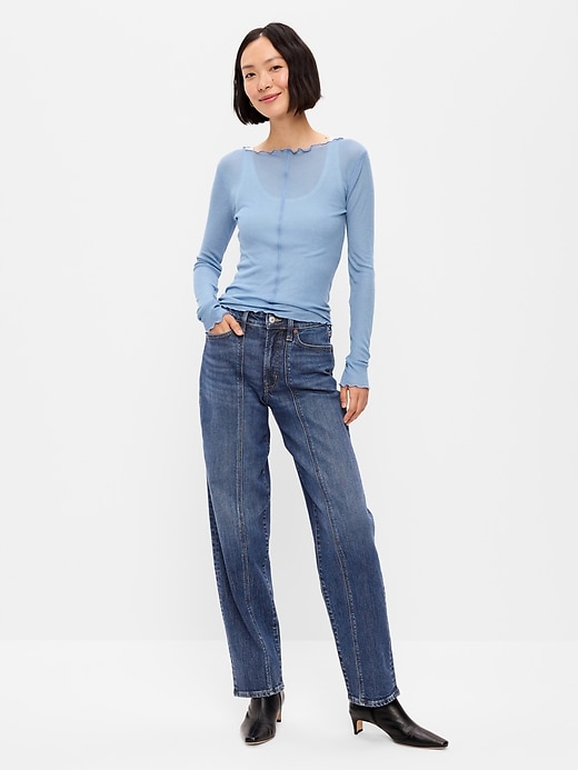 L'image numéro 1 présente Jean OG ample à taille haute