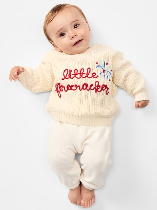 Image number 1 showing, Unisex Loose Sweater for Baby