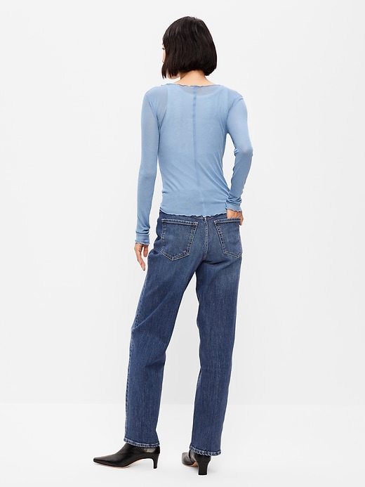 L'image numéro 3 présente Jean OG ample à taille haute