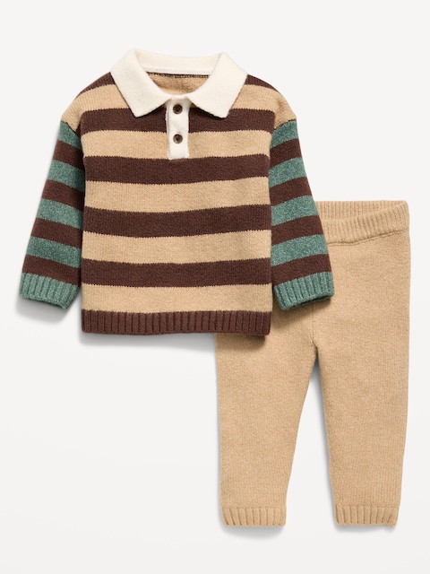 SoSoft Collared Top and Pants Set for Baby