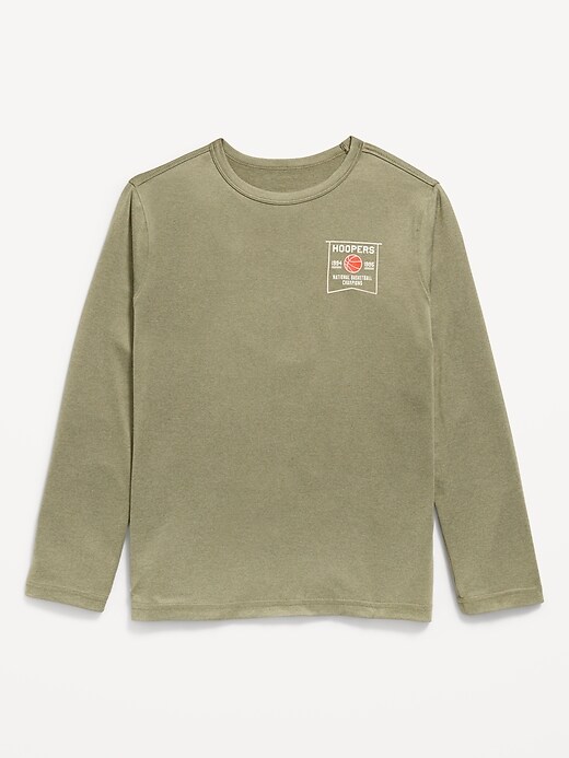 Image number 1 showing, CloudMotion Long-Sleeve Performance T-Shirt for Boys
