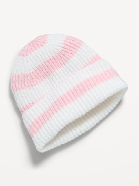 Fuzzy Ribbed Beanie for Girls