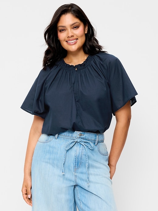 Image number 7 showing, Loose Short-Sleeve Top