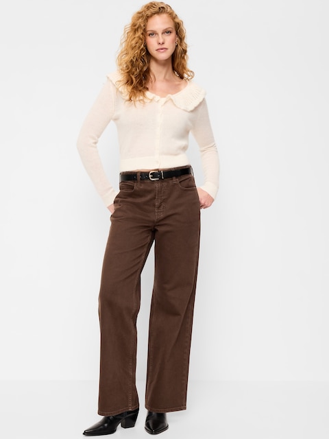 Curvy Extra High-Waisted Wide-Leg Jeans