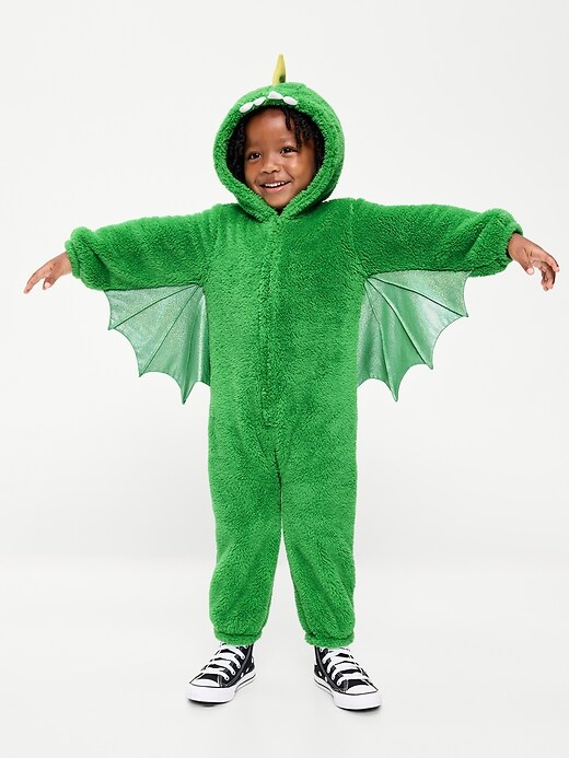 Image number 1 showing, Hooded Critter Unisex Sherpa One-Piece for Toddler