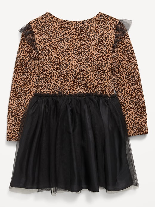 Image number 3 showing, Long-Sleeve Fit and Flare Tutu Dress for Toddler Girls