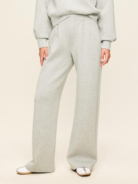 High-Waisted Bounce Fleece Wide-Leg Sweatpants