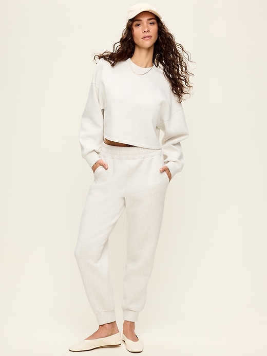 Image number 2 showing, High-Waisted Bounce Fleece Jogger Sweatpants
