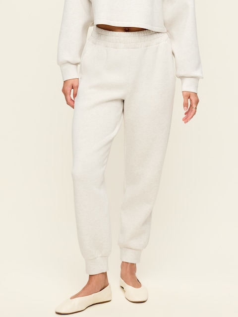High-Waisted Bounce Fleece Jogger Sweatpants
