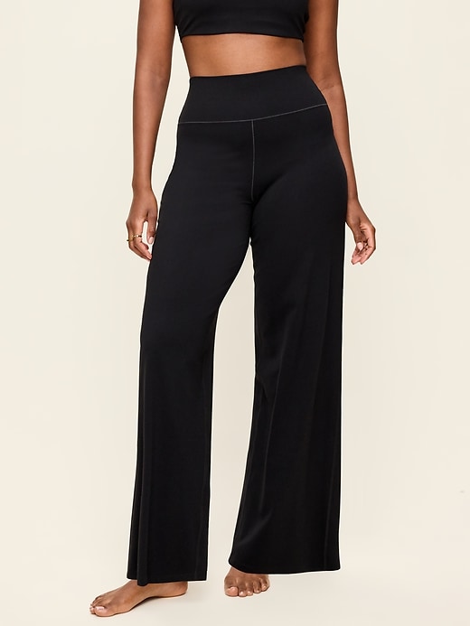 L'image numéro 6 présente Pantalon StudioSmooth à jambe large à taille haute