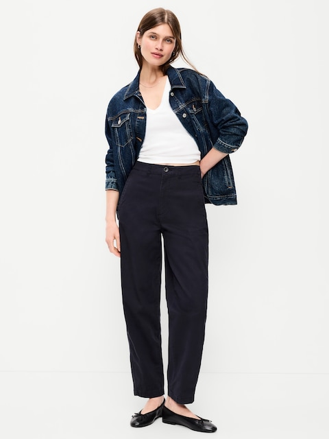 PANTALON CHINO AUTHENTIQUE À TAILLE HAUTE