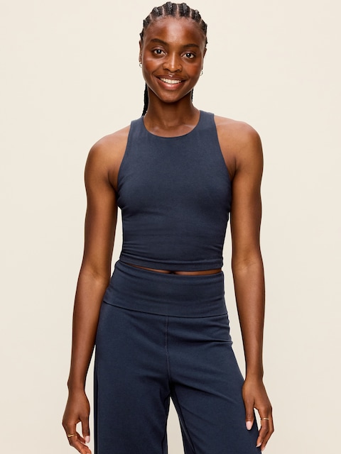 Light Support PowerChill High-Neck Racerback Sports Bra