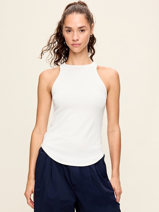 L'image numéro 1 présente Camisole à col montant et à dos nageur NuageLéger