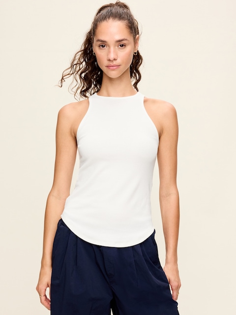 CloudLite High-Neck Racerback Tank Top