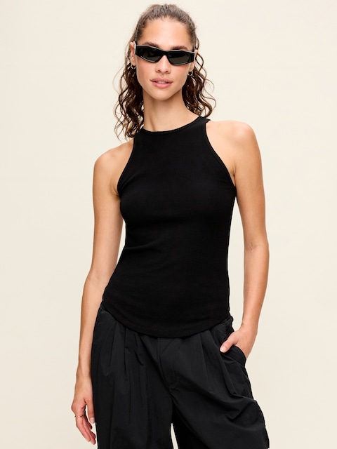 CloudLite High-Neck Racerback Tank Top