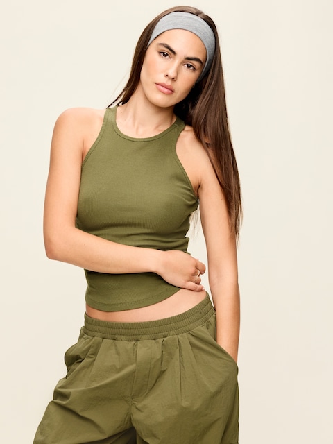 CloudLite High-Neck Racerback Tank Top