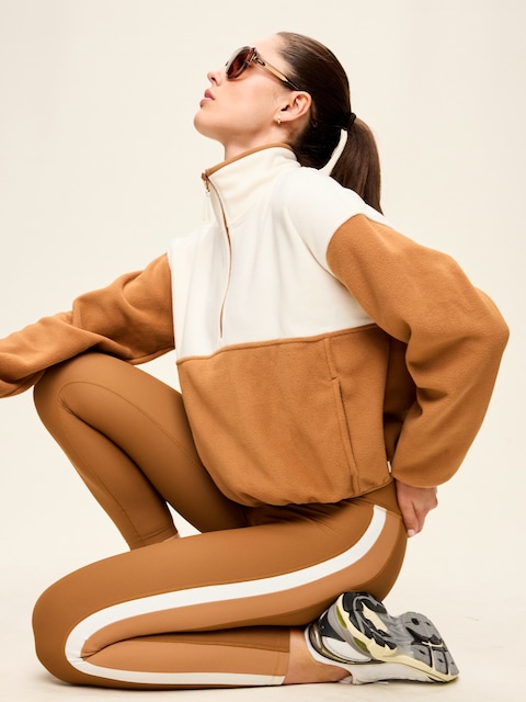 Oversized Half-Zip Performance Fleece Pullover