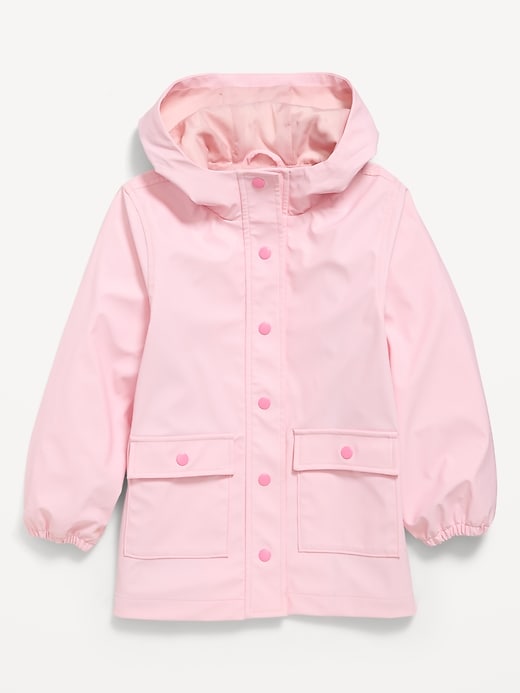 Image number 1 showing, Water-Resistant Oversized Hooded Jacket for Girls