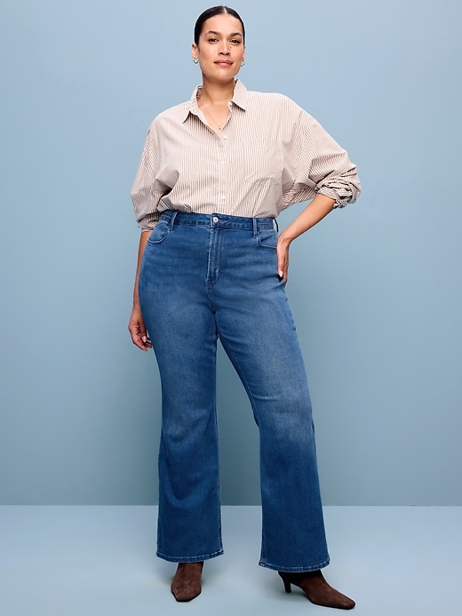 L'image numéro 9 présente Jean Wow évasé à taille haute