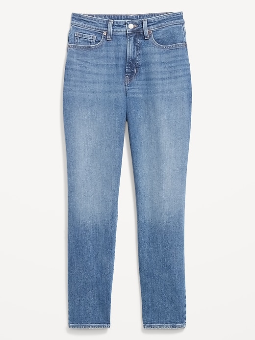 L'image numéro 1 présente Jean OG profilé droit à taille haute longueur cheville