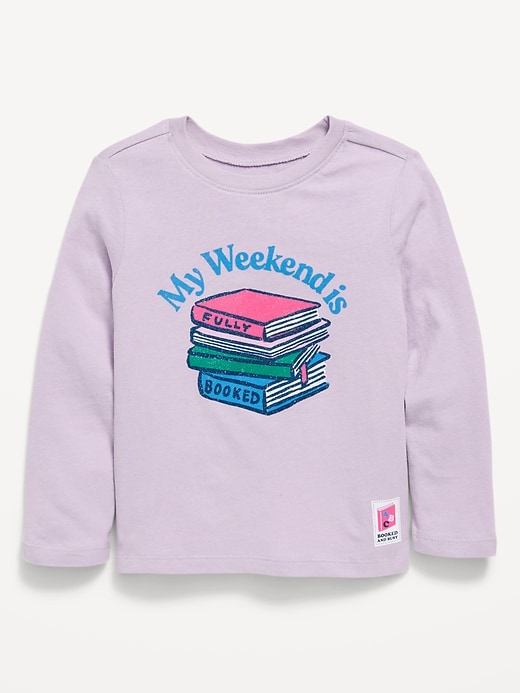 Image number 1 showing, Long-Sleeve Graphic T-Shirt for Toddler Girls