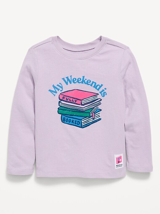 Image number 2 showing, Long-Sleeve Graphic T-Shirt for Toddler Girls