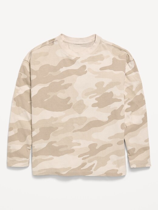 Image number 1 showing, Oversized Long-Sleeve T-Shirt for Boys