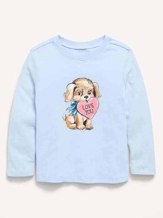 Image number 1 showing, Long-Sleeve Graphic T-Shirt for Toddler Girls