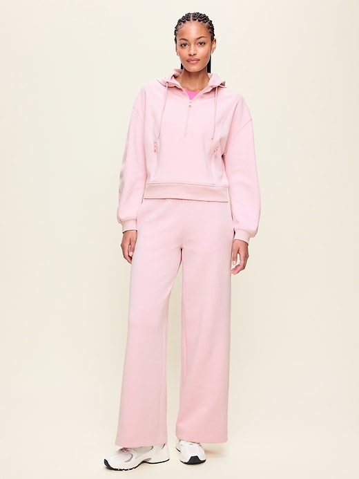 Image number 2 showing, Extra High-Waisted Dynamic Fleece Wide-Leg Sweatpants