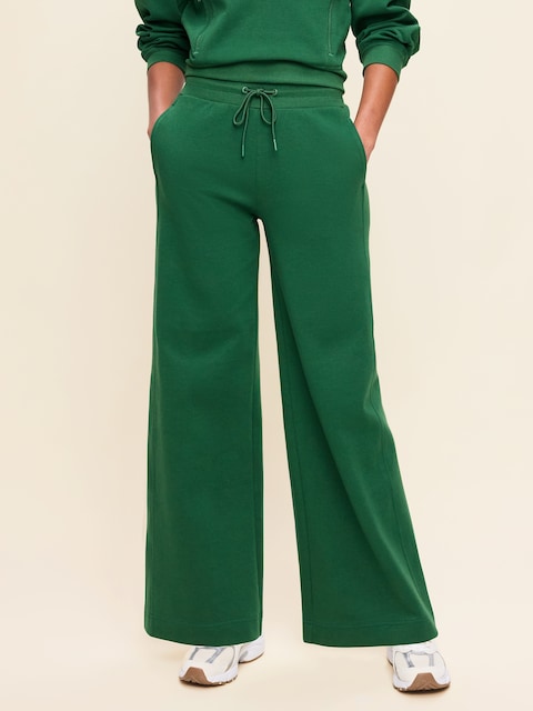 Extra High-Waisted Dynamic Fleece Wide-Leg Sweatpants