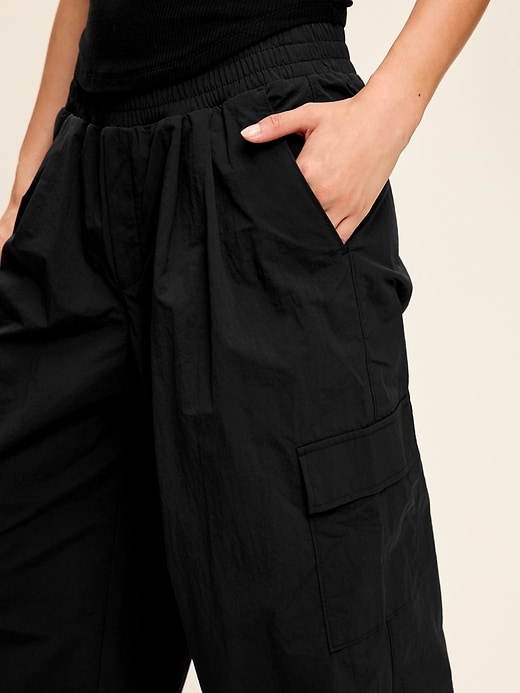 Image number 4 showing, Mid-Rise Woven Utility Pants