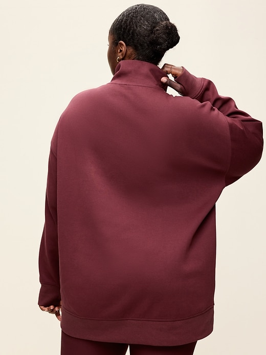 Image number 6 showing, Dynamic Fleece Half-Zip Tunic Sweatshirt